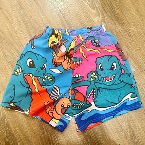 KIKILLO BABY GODZILLA SWIM TRUNKS UNISEX MENS